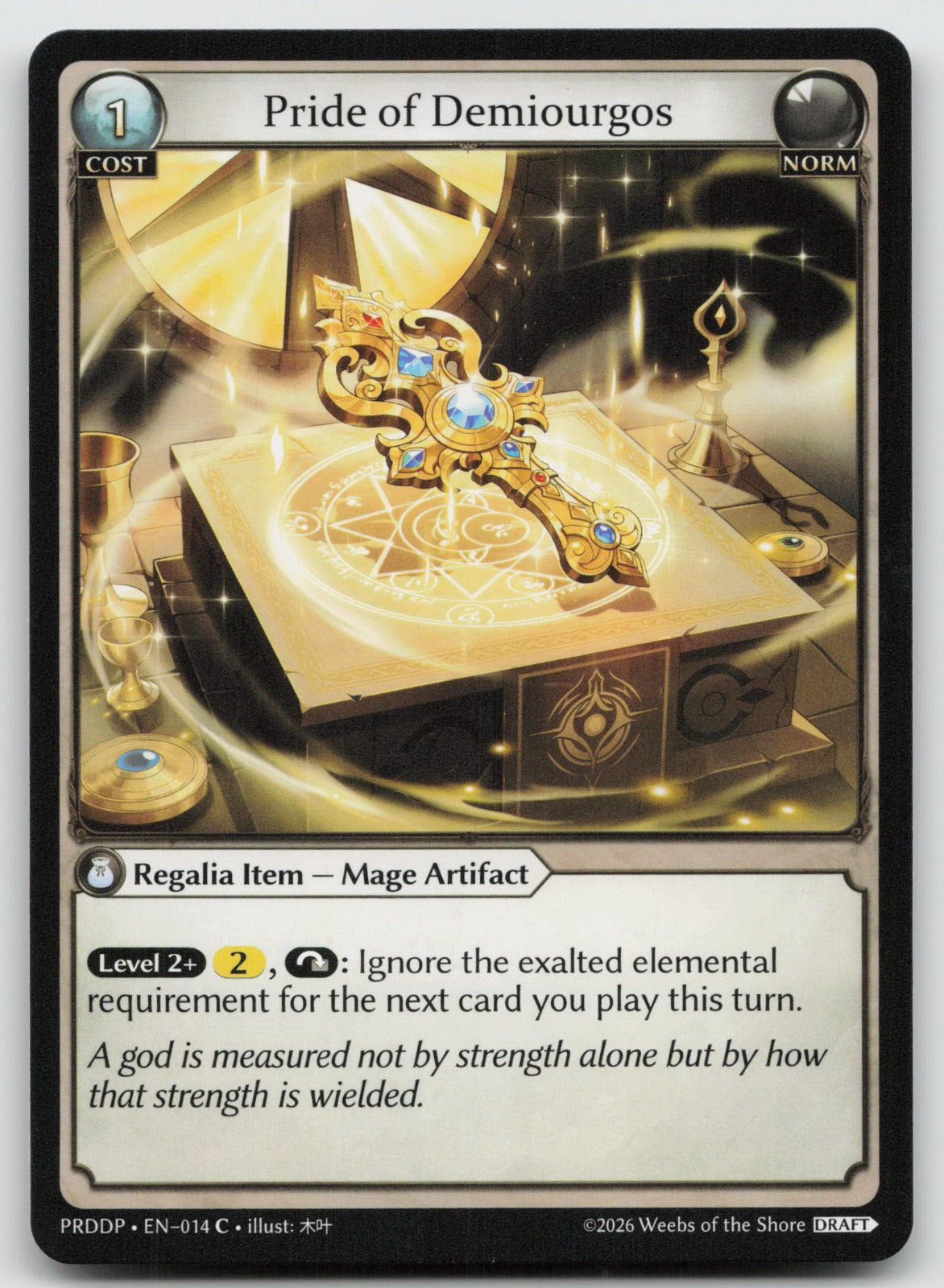 Pride of Demiourgos Common Mortal Ambition Draft 014 NM