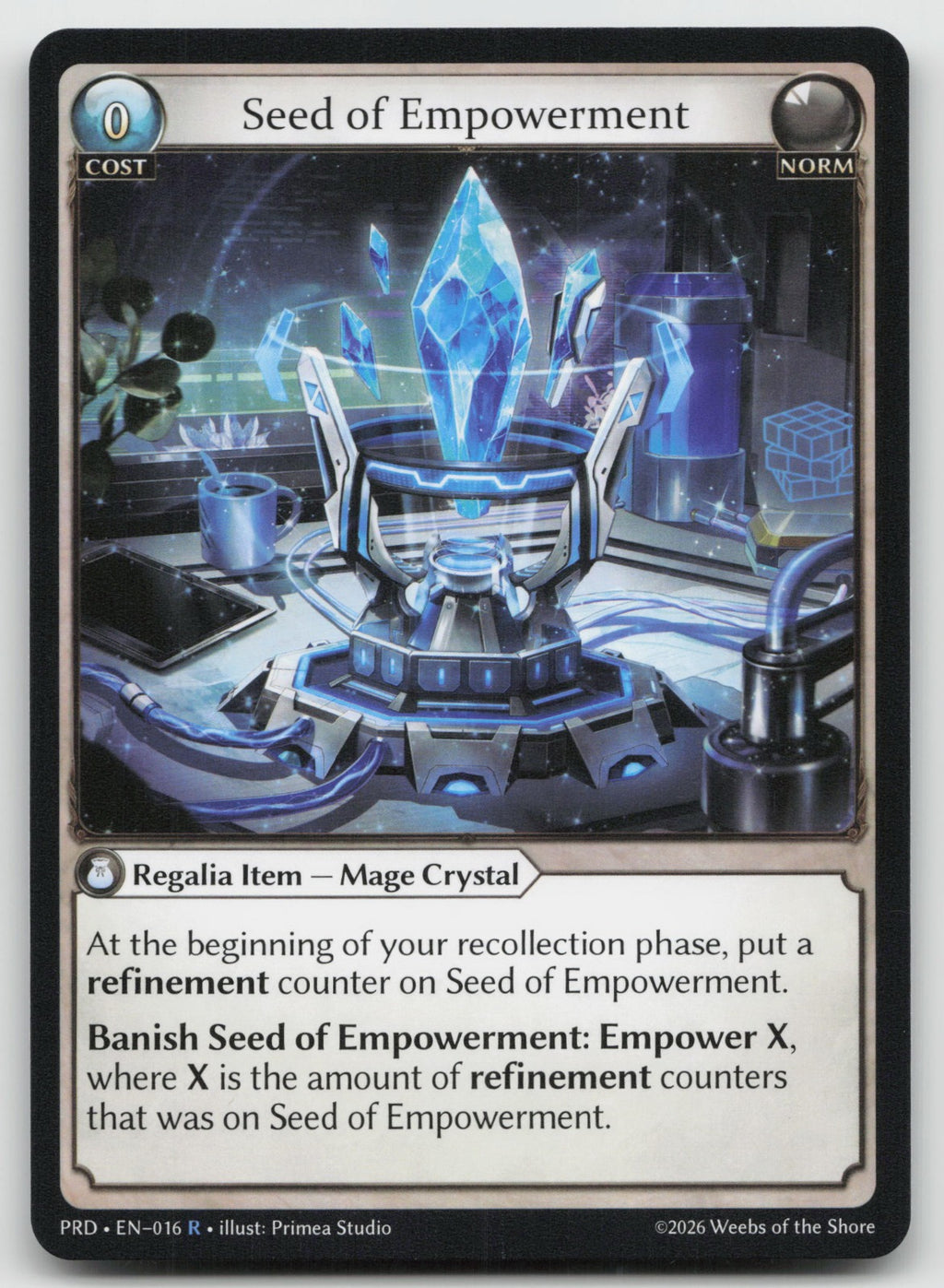Seed of Empowerment Rare .asphodel/paradise 016 NM