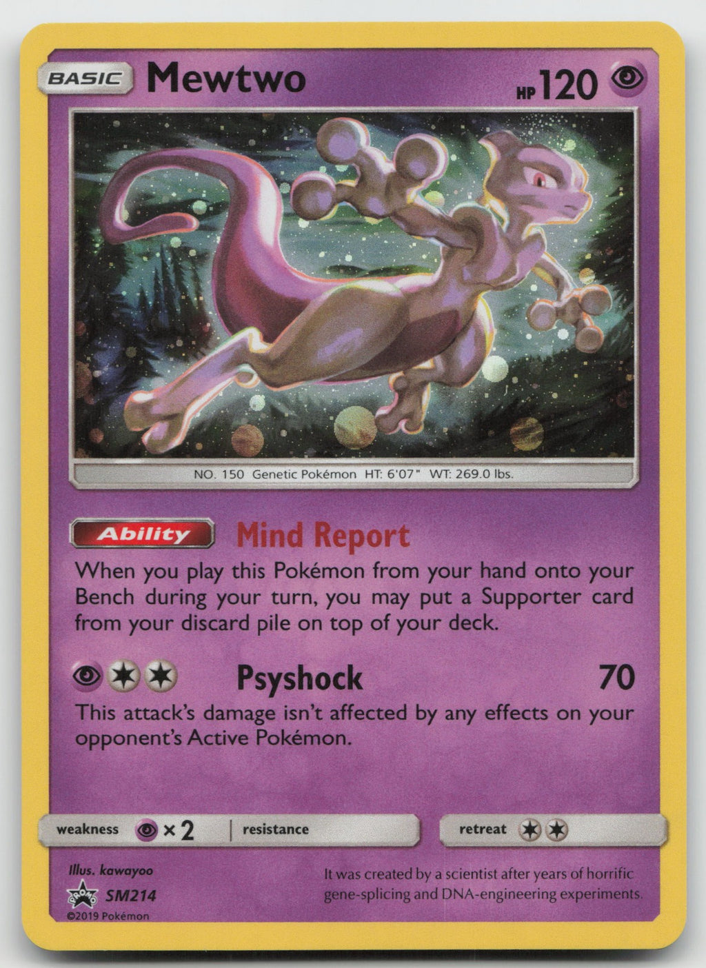 Mewtwo Holo Promo SM214 VLP