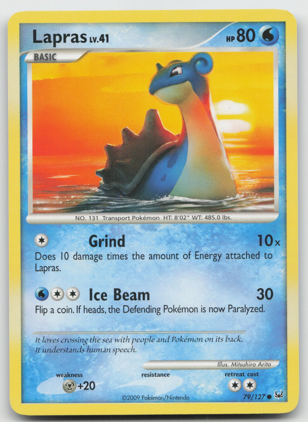 Lapras Common Platinum 79/127 LP
