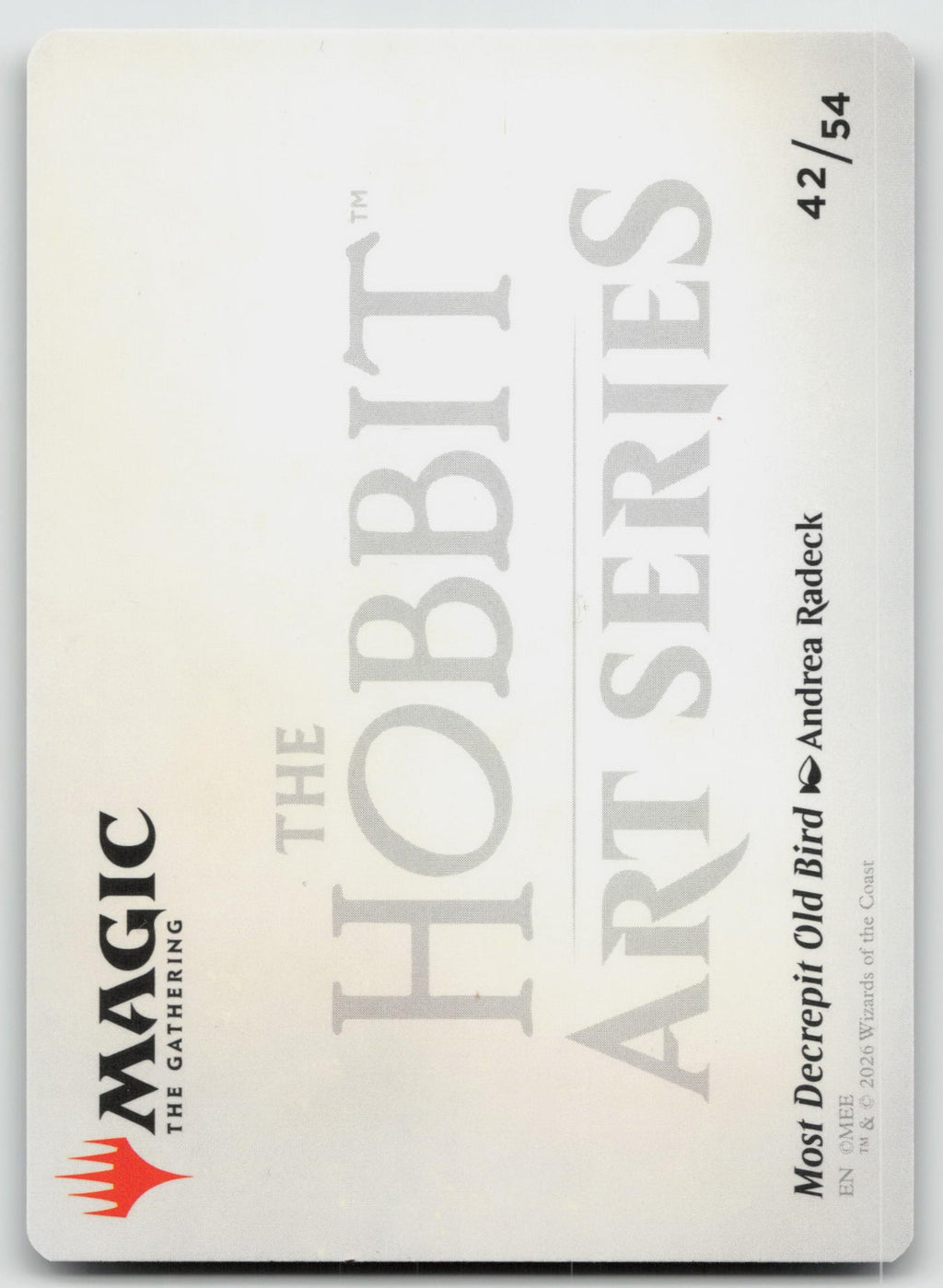 Most Decrepit Old Bird Art Card S Art Series: The Hobbit 42 NM
