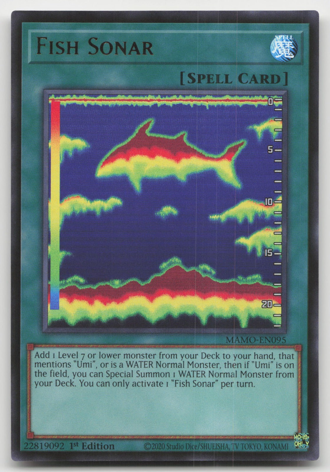 Fish Sonar 1st Edition Ultra Rare Magnificent Monsters MAMO-EN095 NM