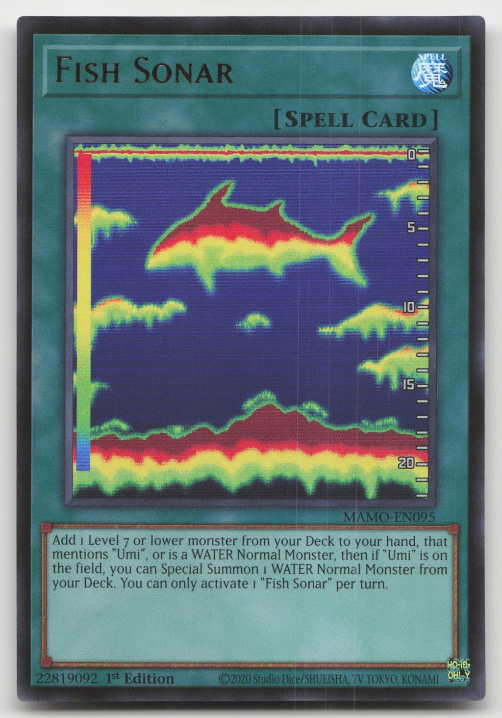 Fish Sonar 1st Edition Ultra Rare Magnificent Monsters MAMO-EN095 NM