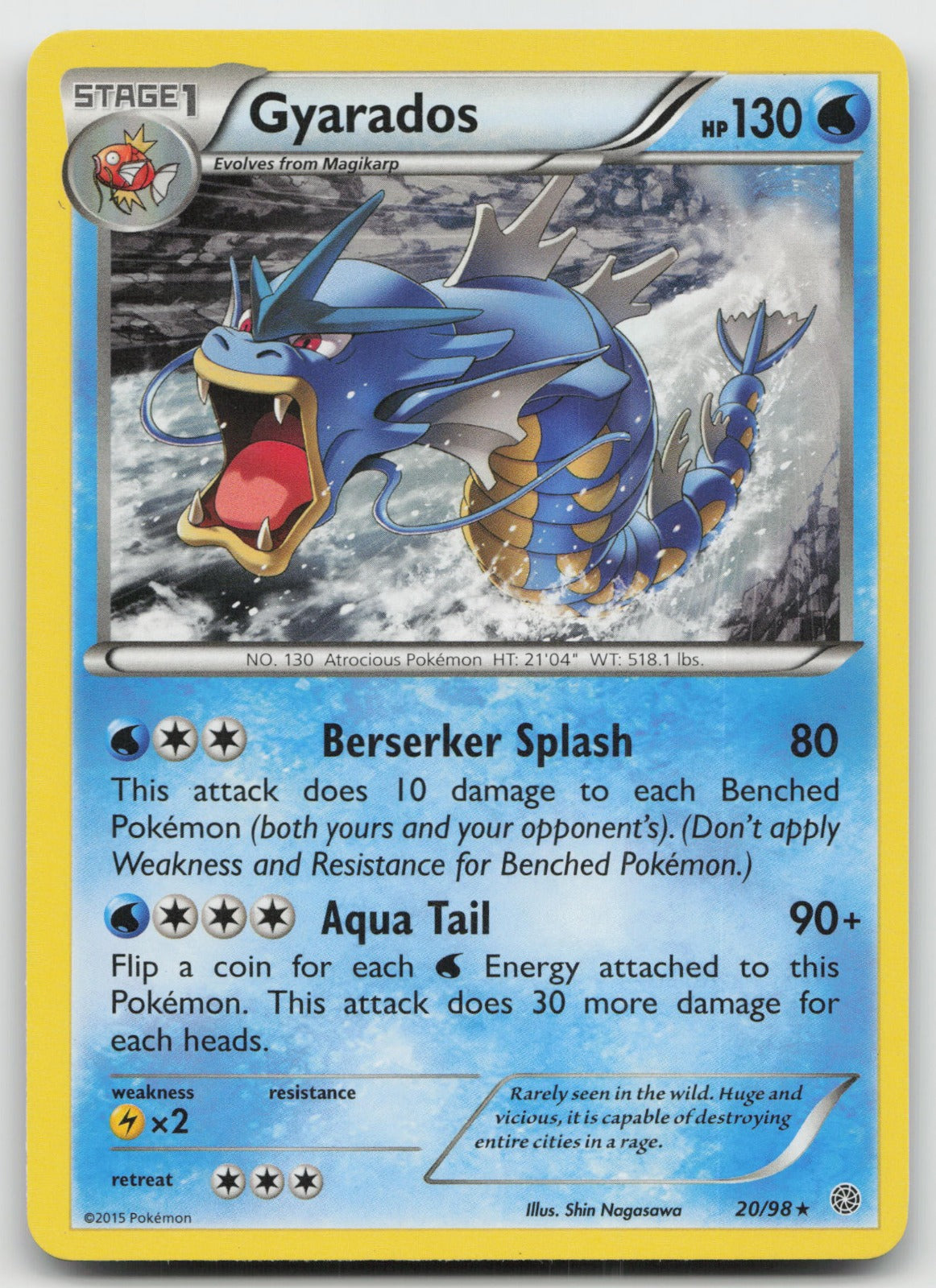 Gyarados Rare XY - Ancient Origins 20/98 LP