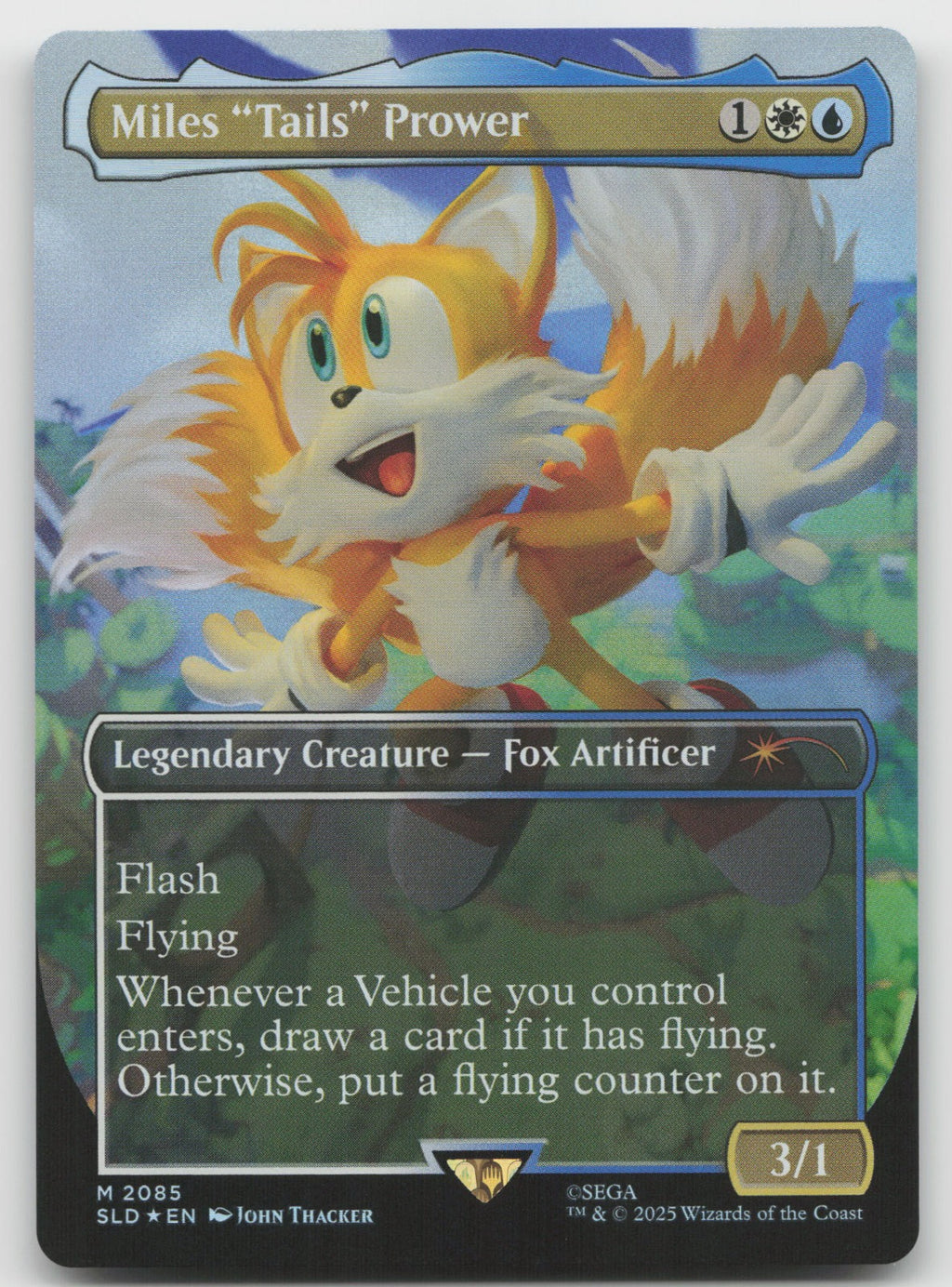 Miles "Tails" Prower (Rainbow Foil) M Foil Secret Lair Drop Series 2085 NM
