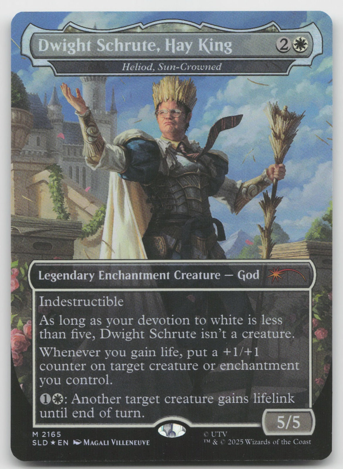 Dwight Schrute, Hay King - Heliod, Sun-Crowned M Foil Secret Lair Drop 2165 NM