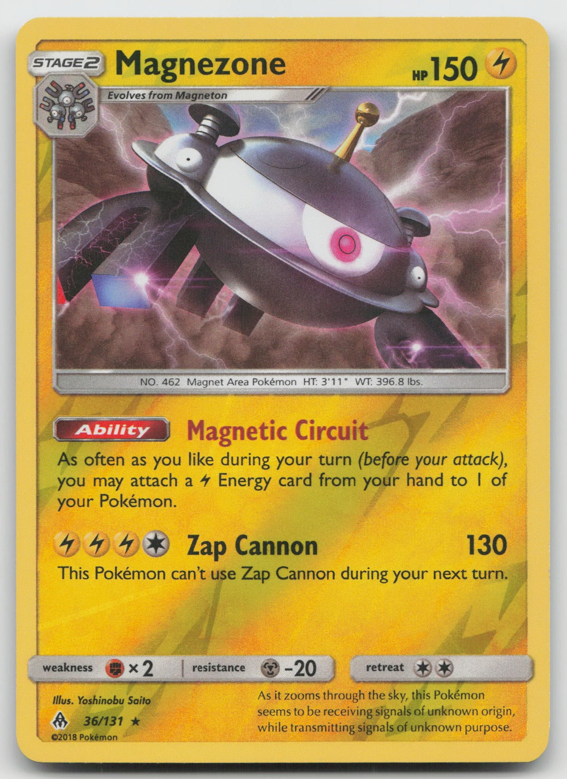 Magnezone Reverse Holo Rare SM - Forbidden Light 36/131 LP