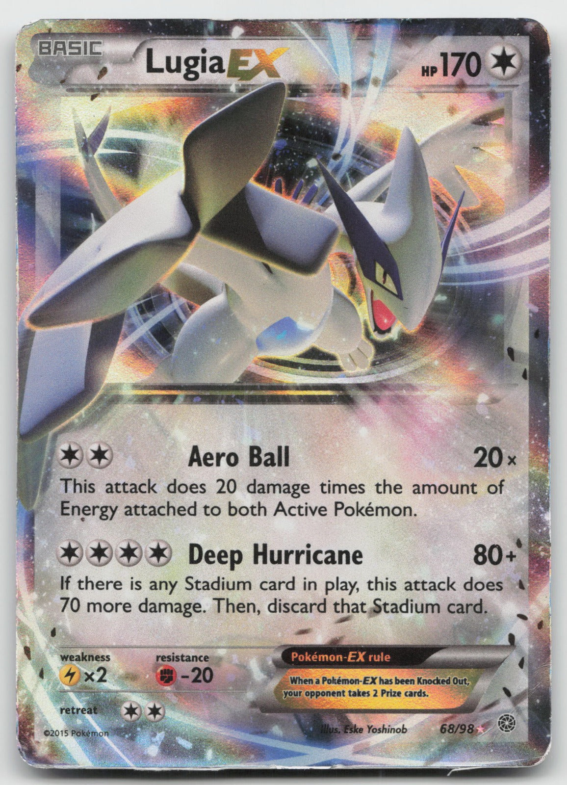 Lugia EX Holo Ultra Rare XY - Ancient Origins 68/98 DMG