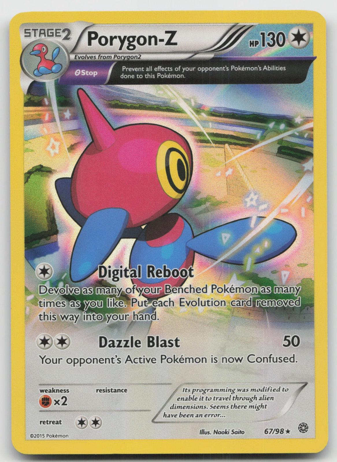 Porygon-Z Holo Rare XY - Ancient Origins 67/98 LP