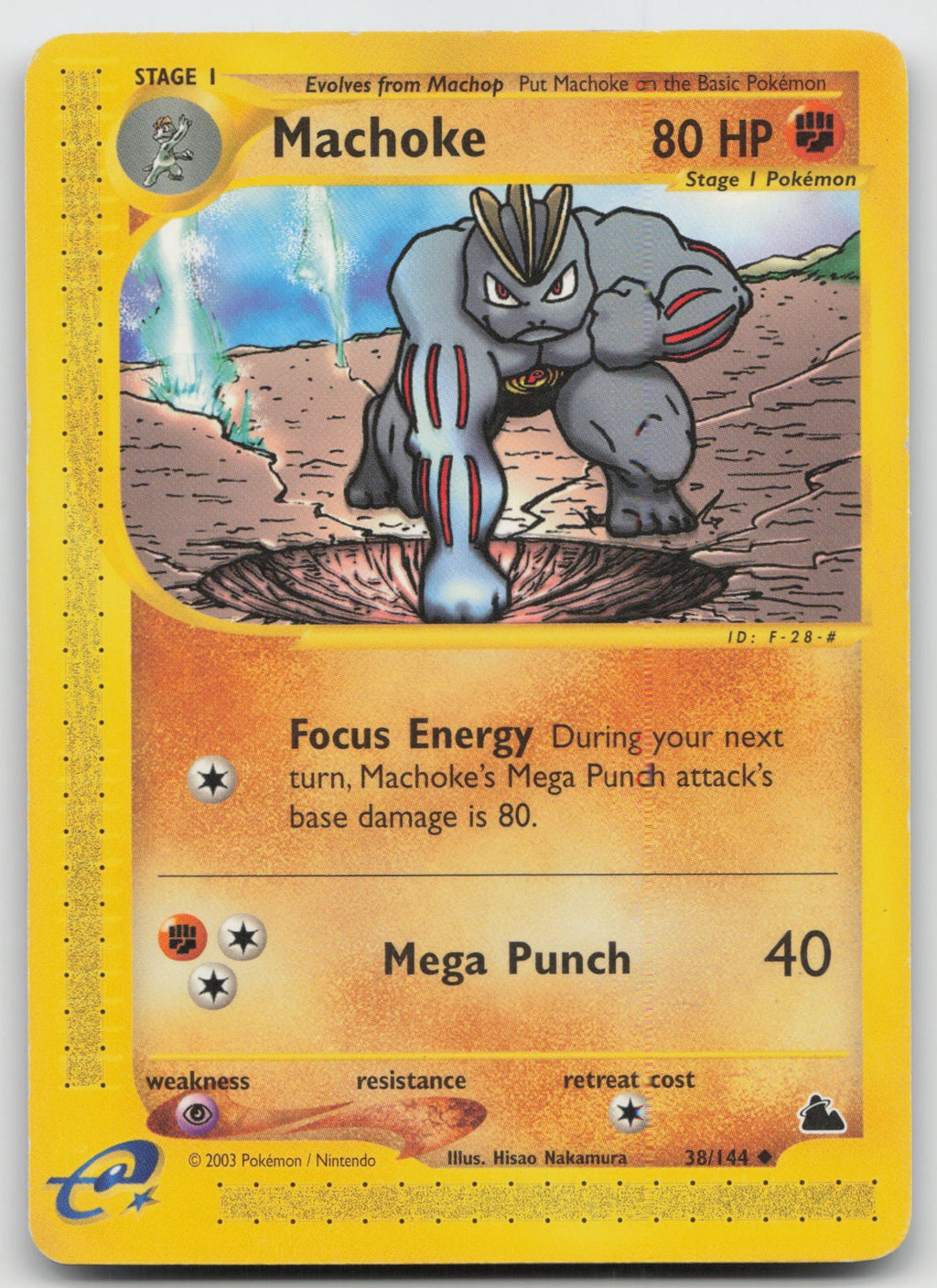 Machoke Uncommon Skyridge 38/144 HP