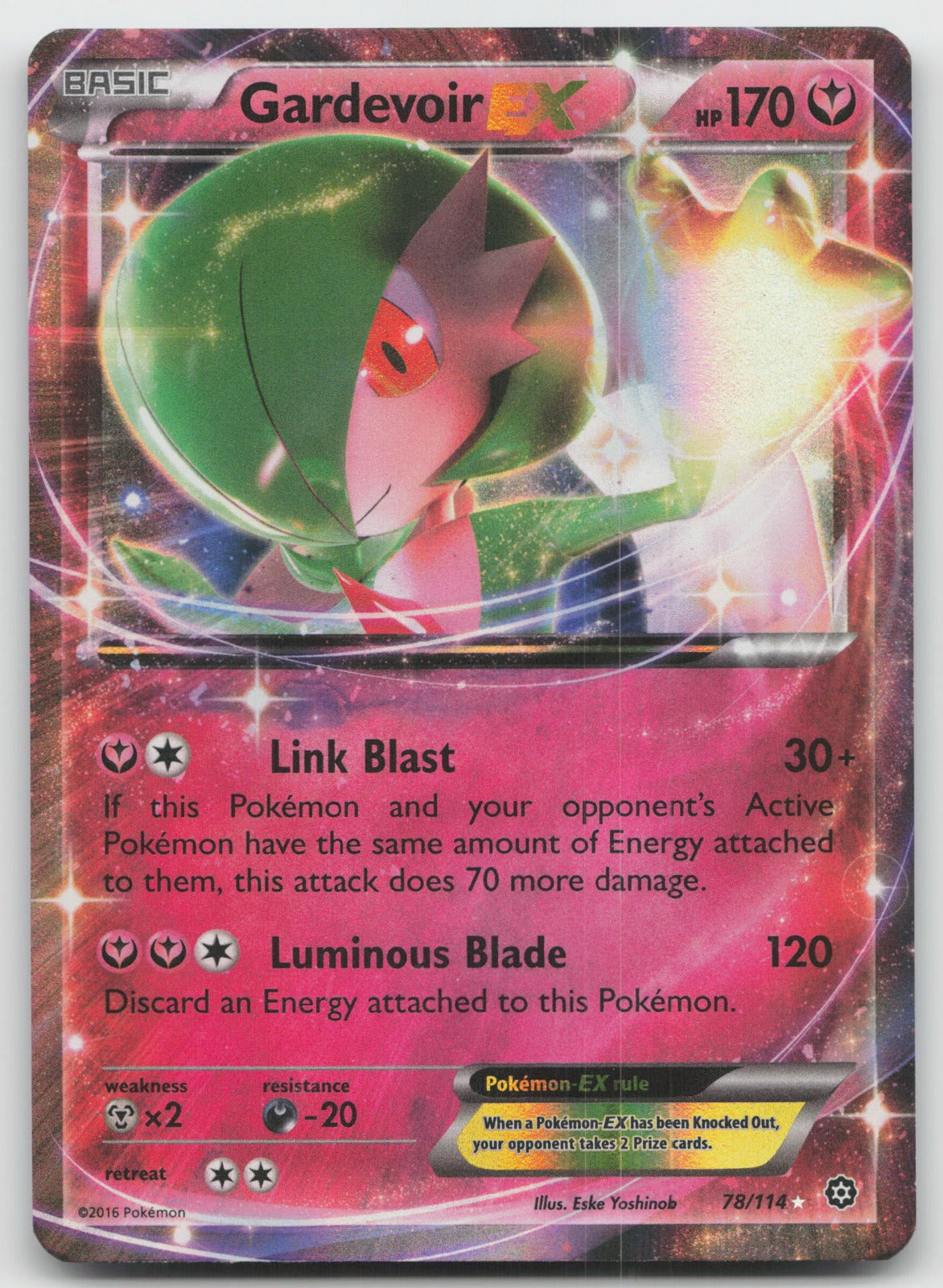 Gardevoir EX Ultra Rare XY - Steam Siege 78/114 LP