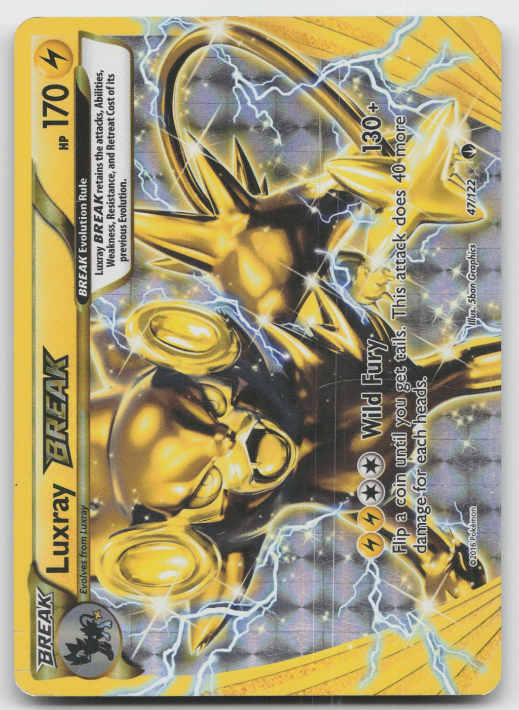 Luxray BREAK Rare BREAK XY - BREAKpoint 47/122 MP