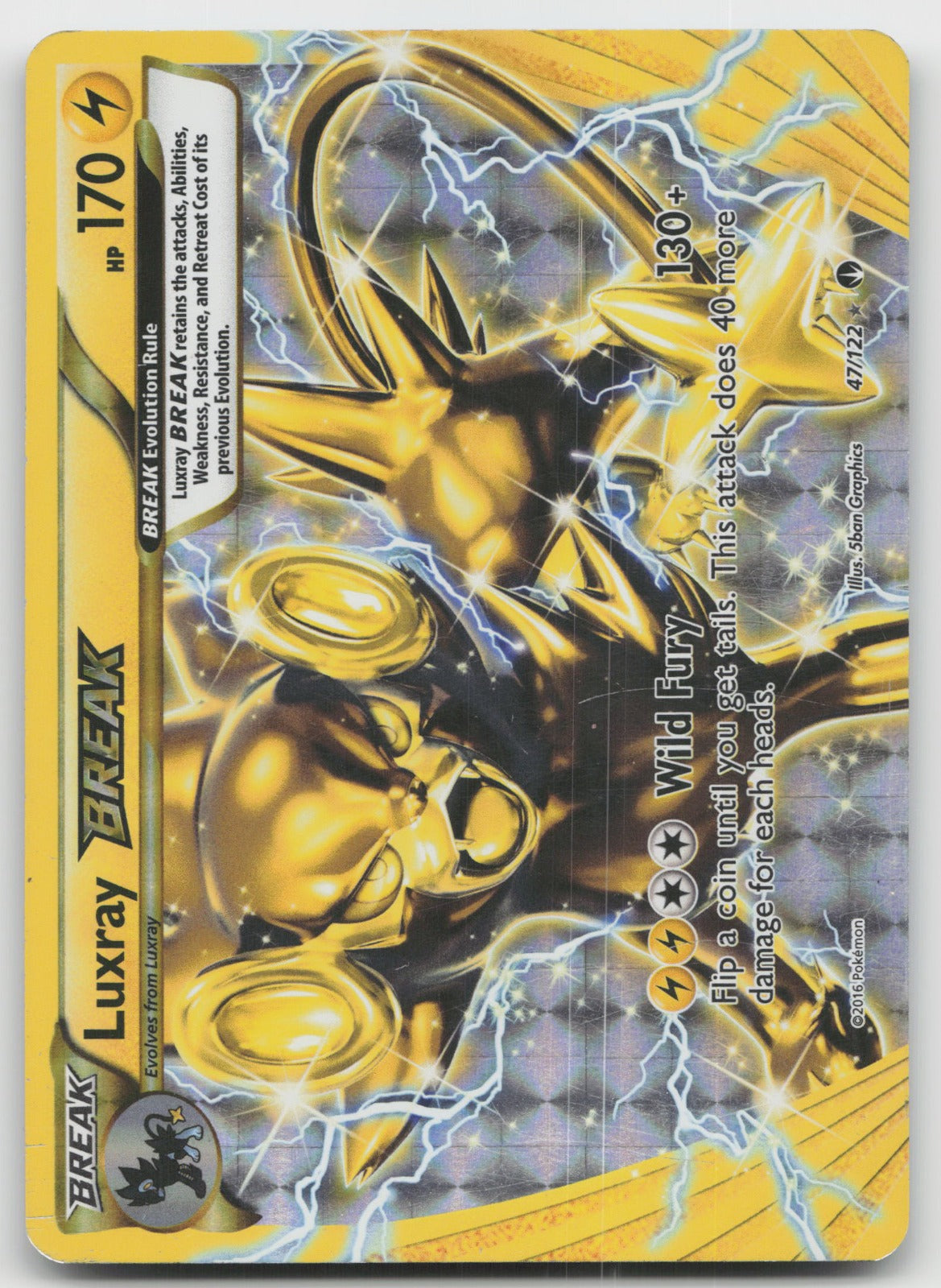 Luxray BREAK Rare BREAK XY - BREAKpoint 47/122 MP