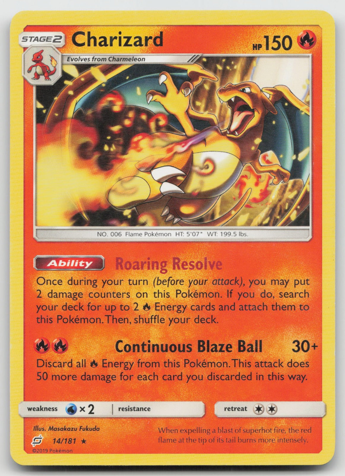 Charizard Rare SM - Team Up 14/181 HP