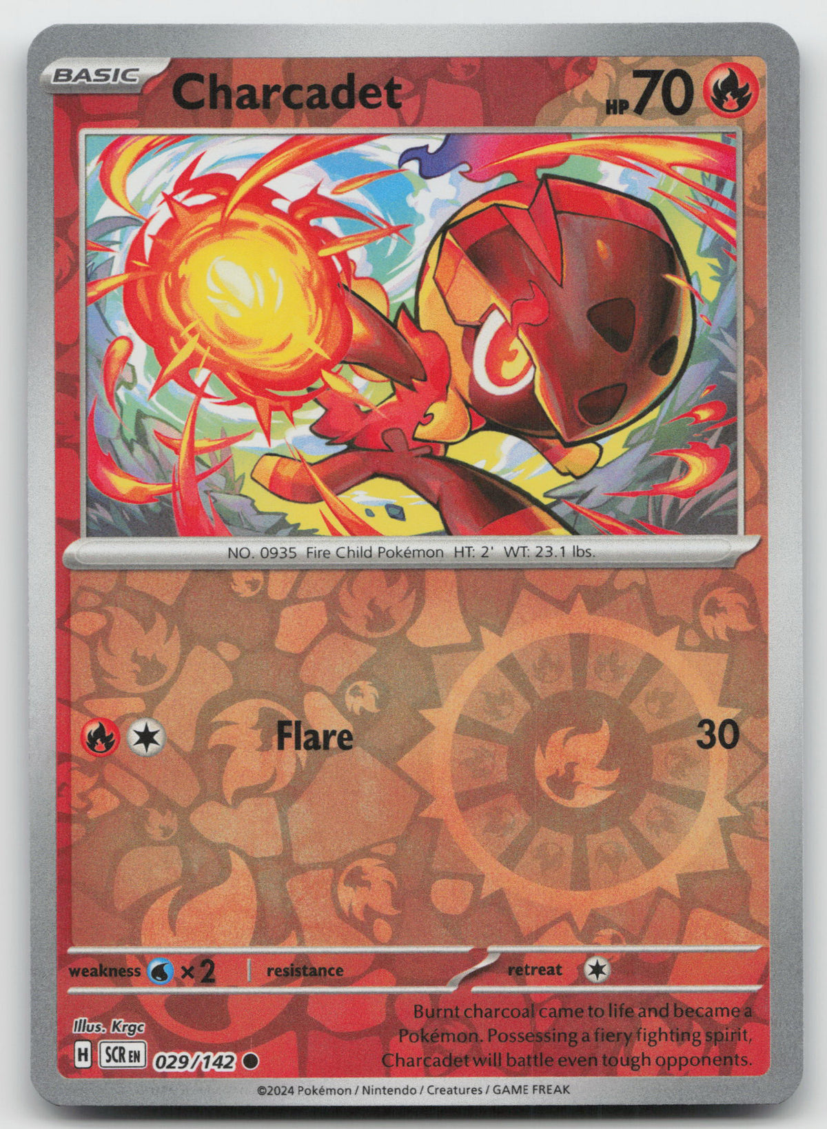 Charcadet Common Reverse Holo SV07: Stellar Crown 029/142 NM