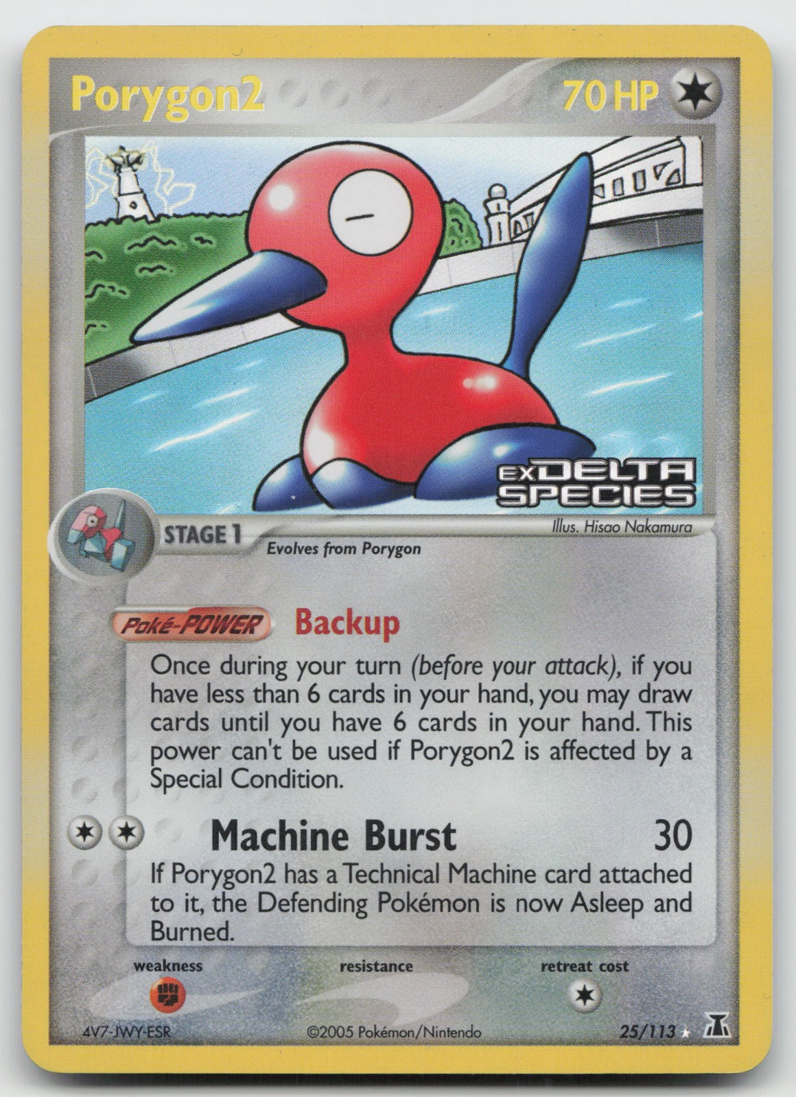 Porygon2 Rare Reverse Holo Delta Species 25/113 LP