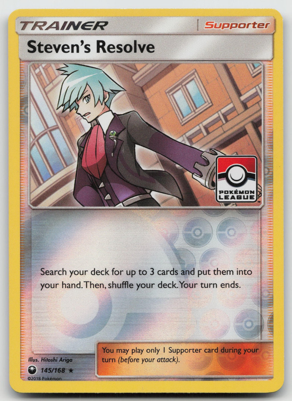 Steven's Resolve - (Pokemon League) Promo Reverse Holo 145/168 VLP