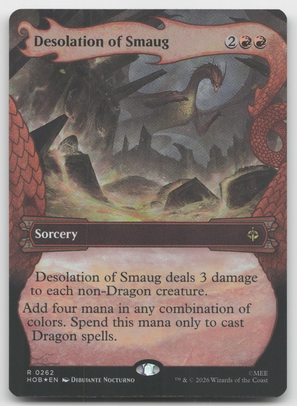 Desolation of Smaug (Showcase) (Surge Foil) R Foil The Hobbit 262 NM