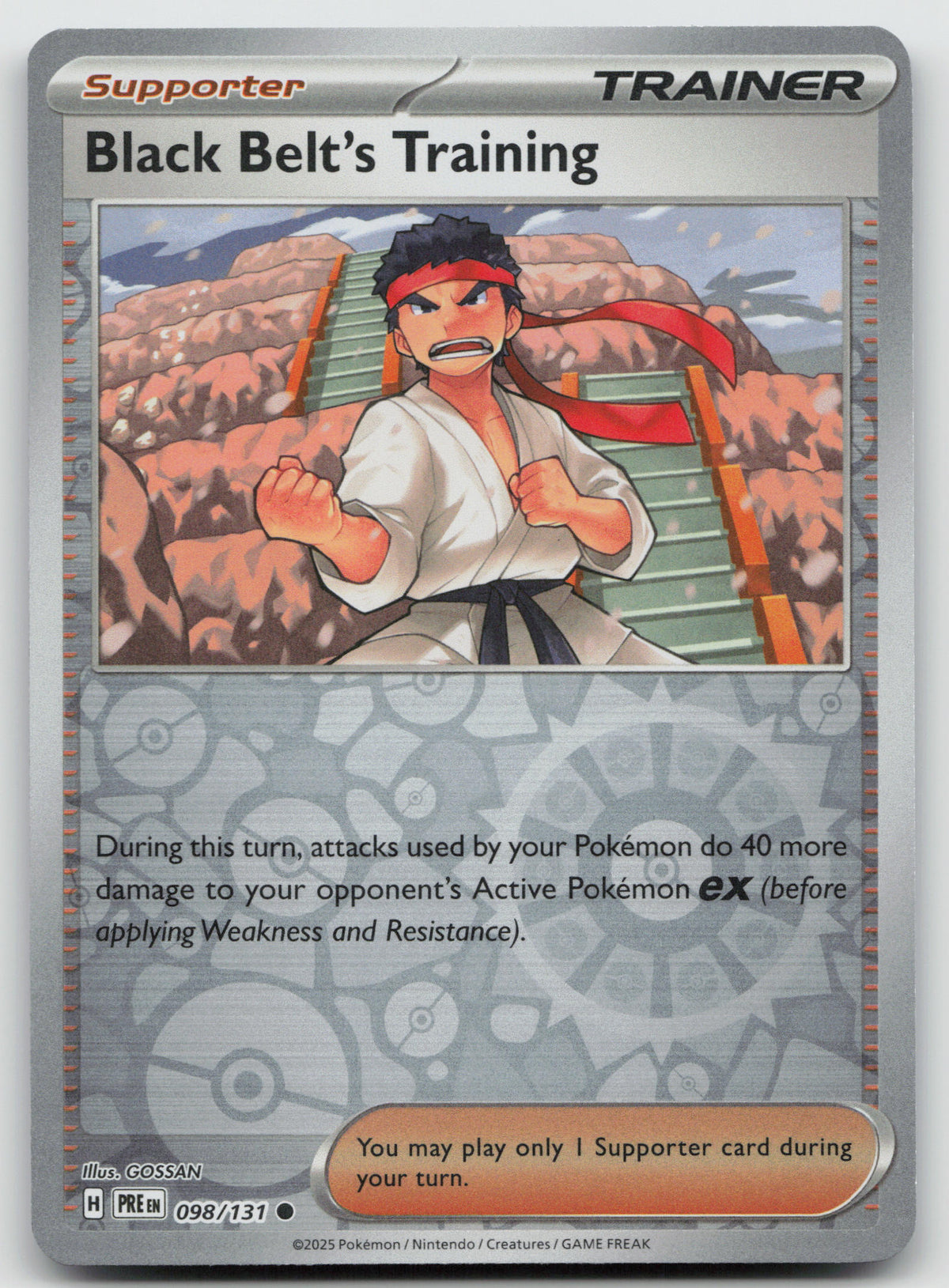 Black Belt's Training - Common Reverse Holo SV: Prismatic Evolutions 098/131 NM