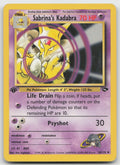 Sabrina's Kadabra 1st Edition Uncommon Gym Challenge 58/132 HP