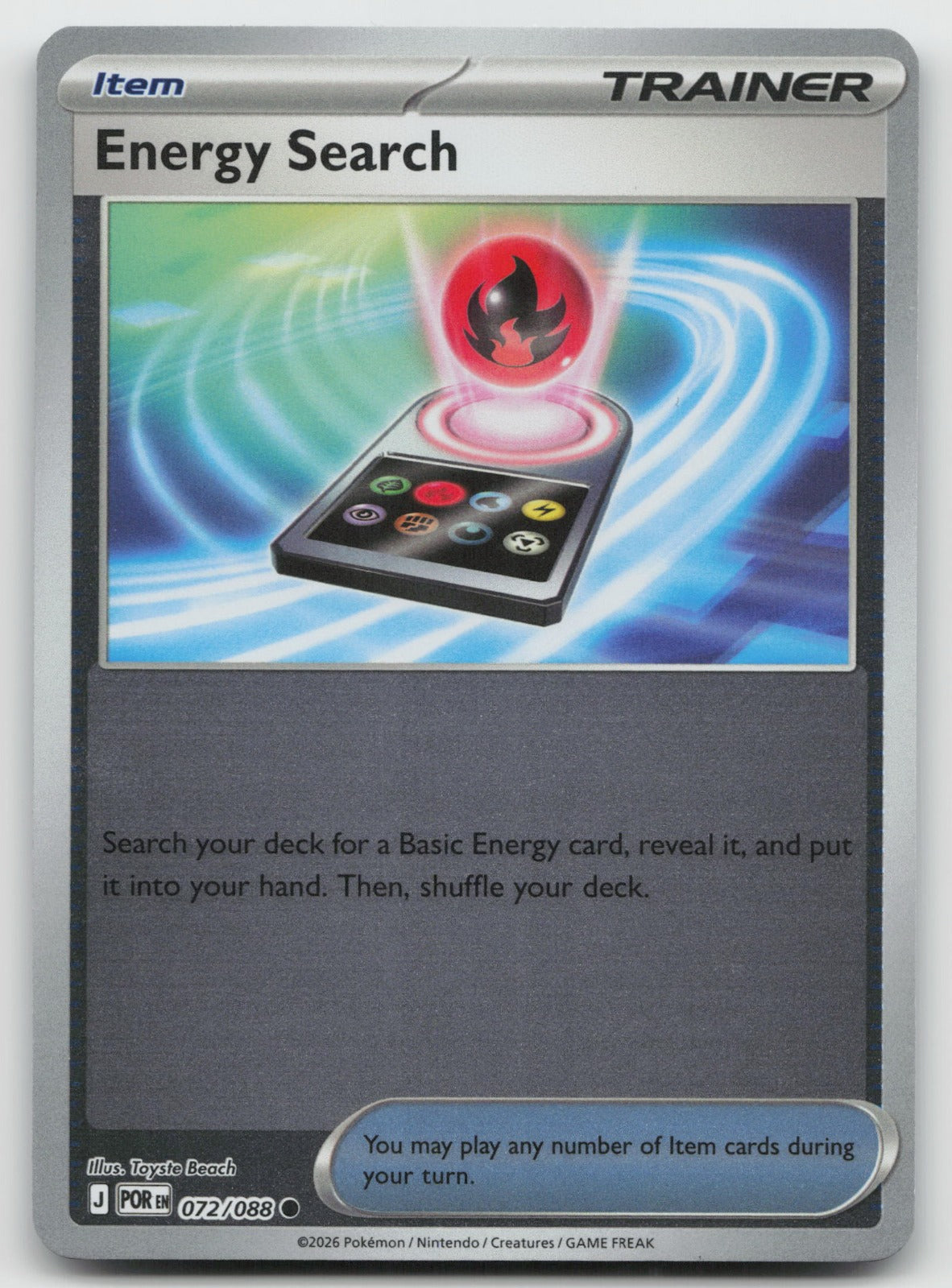 Energy Search Common Reverse Holo ME03: Perfect Order 072/088 NM