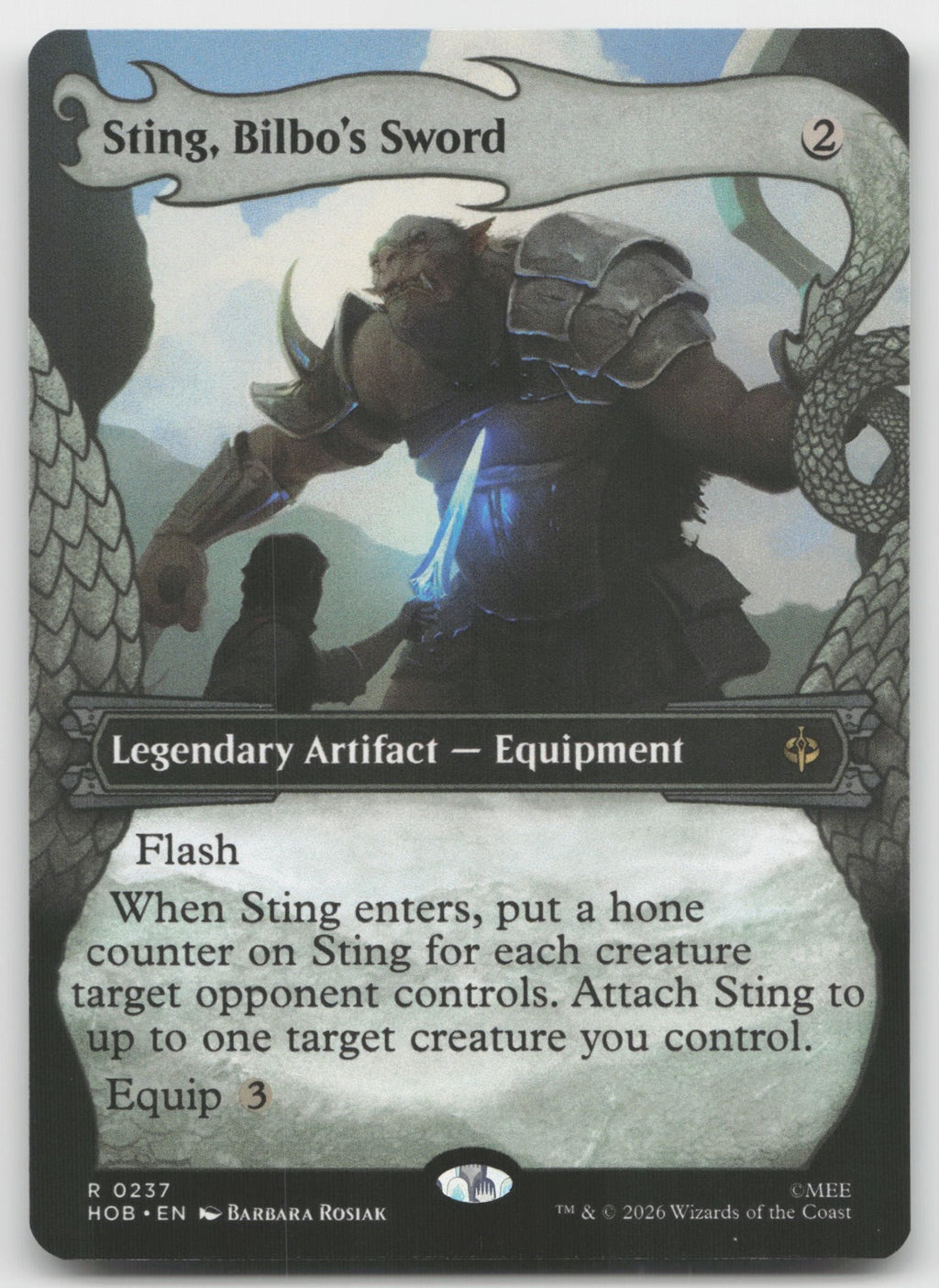 Sting, Bilbo's Sword (Showcase) R The Hobbit 237 NM