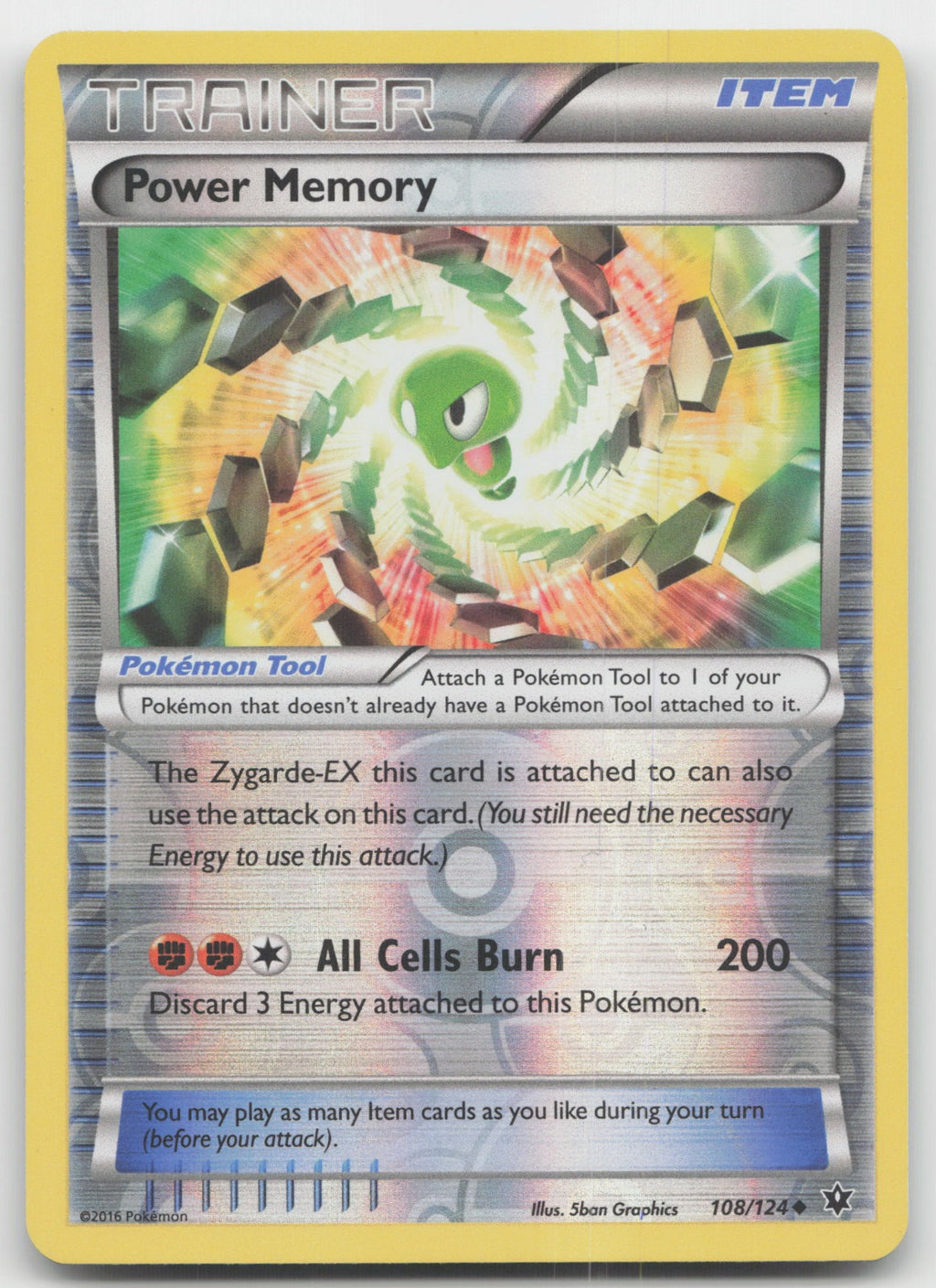 Power Memory Uncommon Reverse Holo XY - Fates Collide 108/124 LP