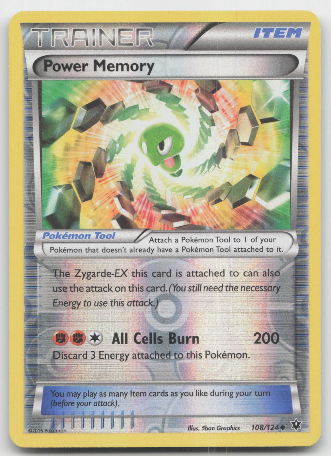 Power Memory Uncommon Reverse Holo XY - Fates Collide 108/124 LP
