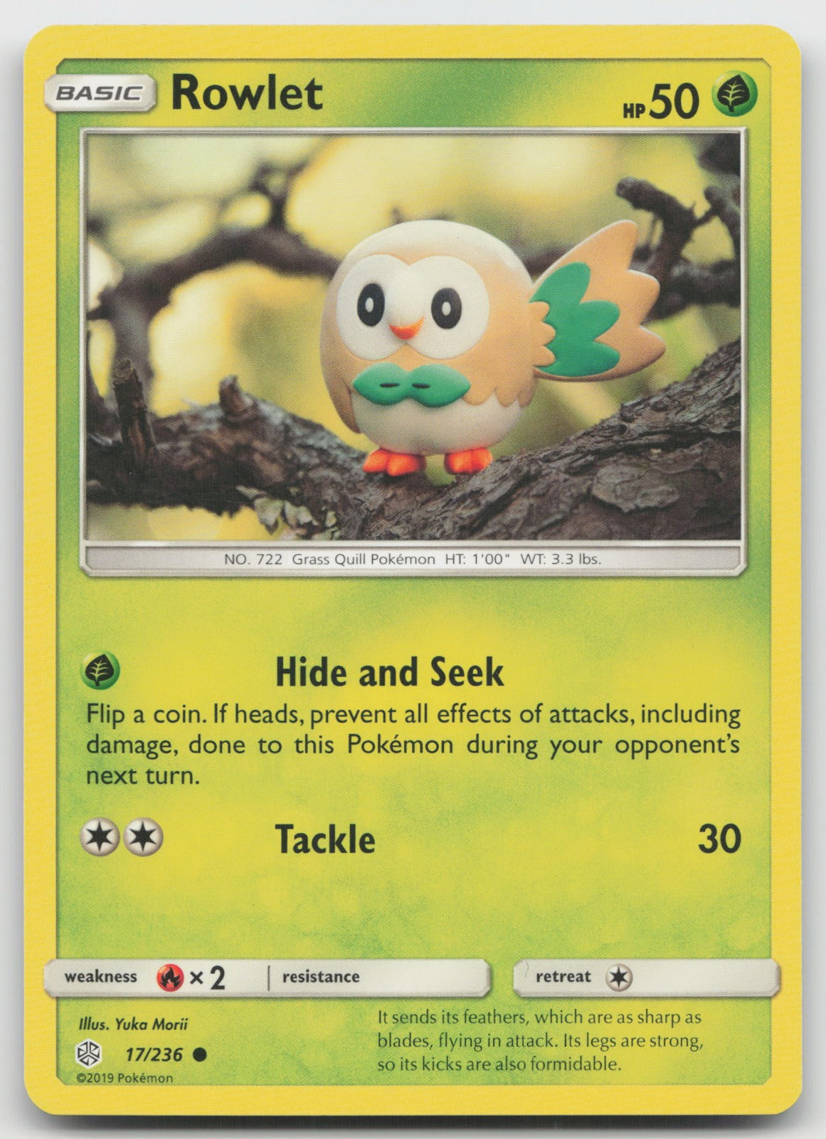 Rowlet Common SM - Cosmic Eclipse 17/236 NM