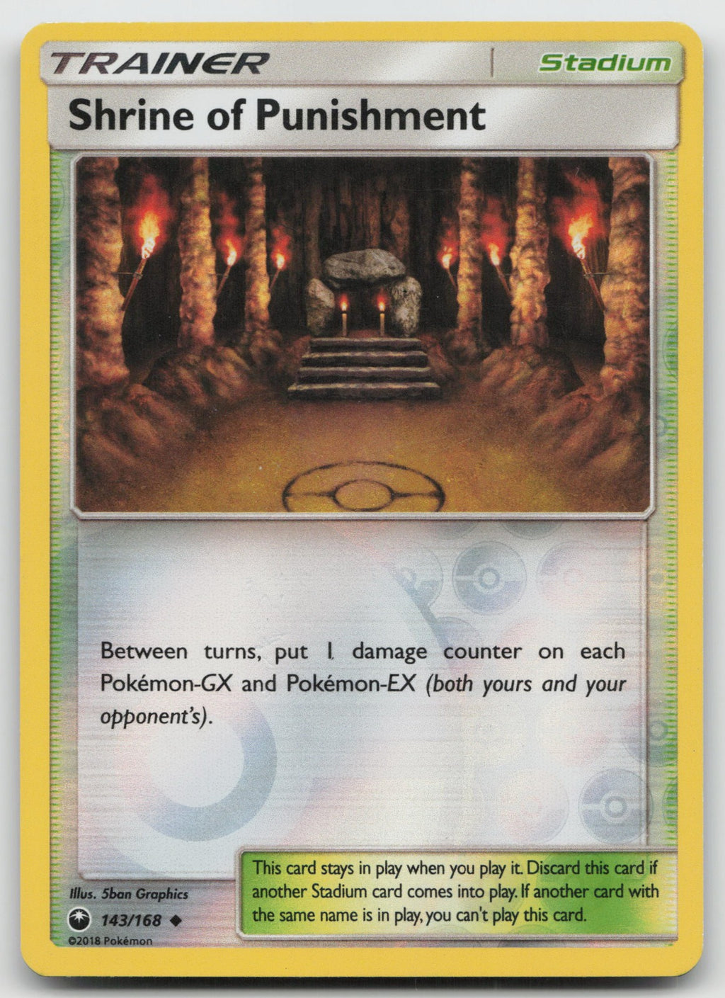 Shrine of Punishment Reverse Holo Uncommon SM - Celestial Storm 143/168 LP