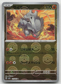 Rhyhorn (Poke Ball Pattern) Reverse Holo SV2a: Pokemon Card 151 111/165 NM