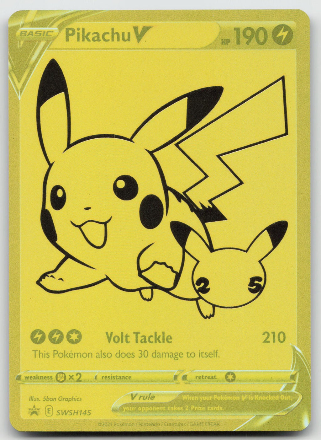 Pikachu V Promo Holo SWSH: Sword & Shield Promo Cards SWSH145 NM