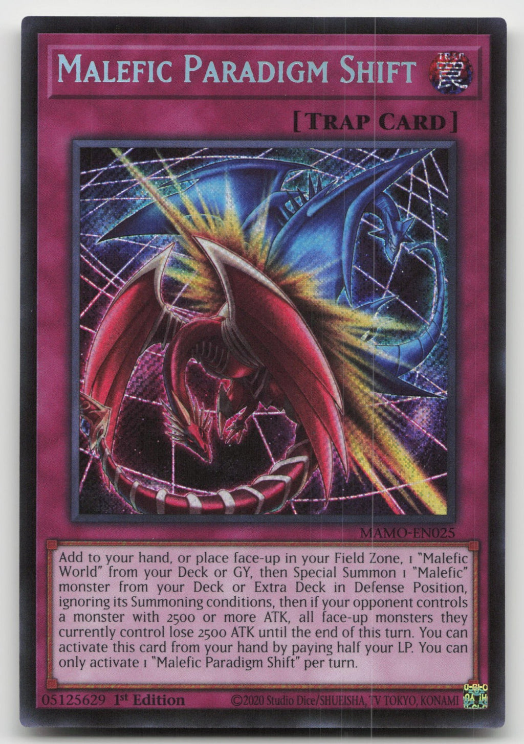 Malefic Paradigm Shift (Secret Rare) 1st Magnificent Monsters MAMO-EN025 NM
