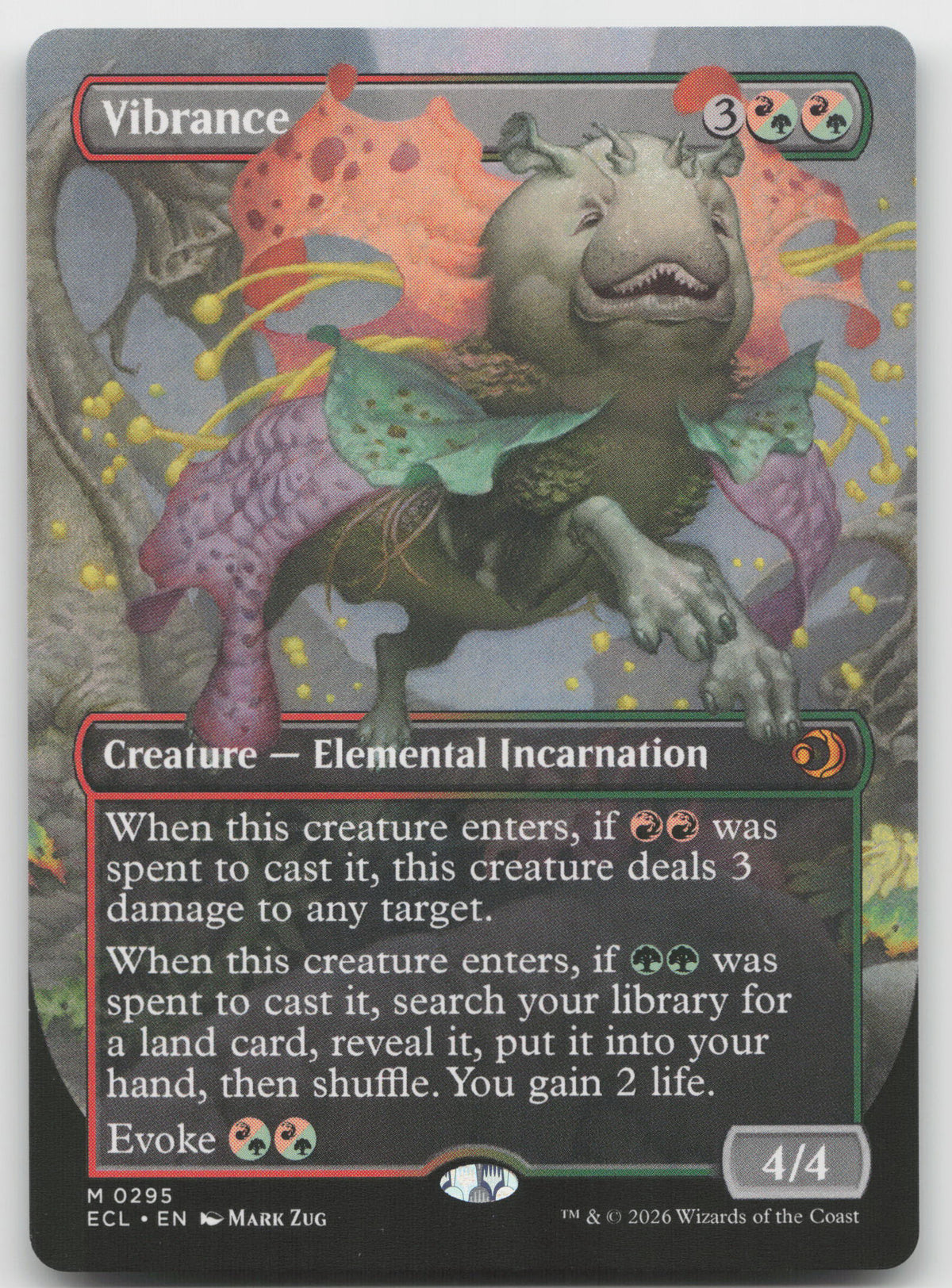 Vibrance (Borderless) M Normal Lorwyn Eclipsed 295 NM