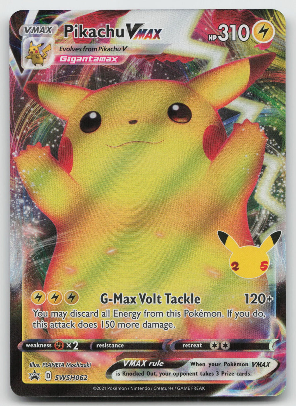 Pikachu VMAX - Holo SWSH: Sword & Shield Promo Cards SWSH062 NM