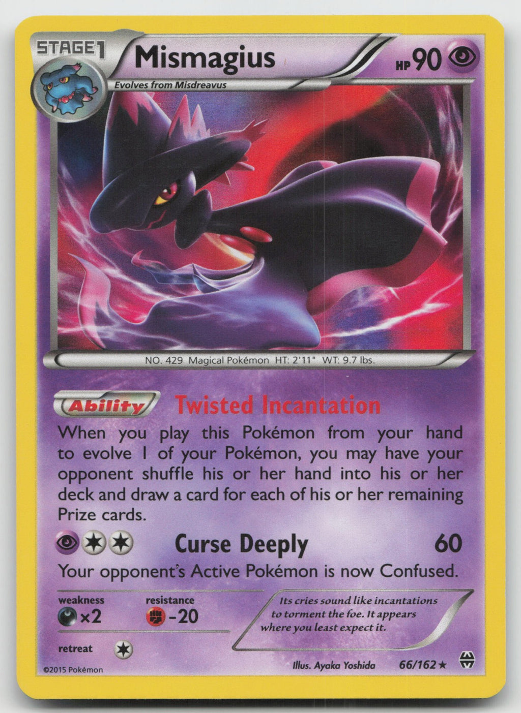 Mismagius Holo Rare XY - BREAKthrough 66/162 LP