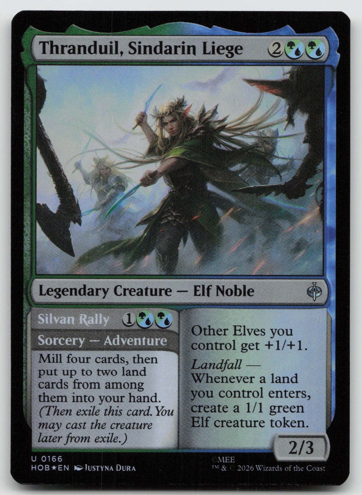 Thranduil, Sindarin Liege U Foil The Hobbit 166 NM