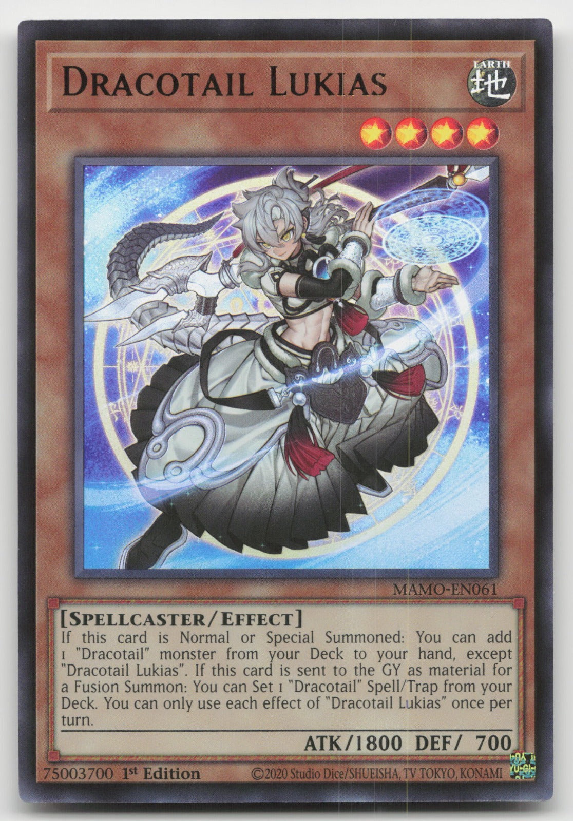 Dracotail Lukias 1st Edition Ultra Rare Magnificent Monsters MAMO-EN061 NM