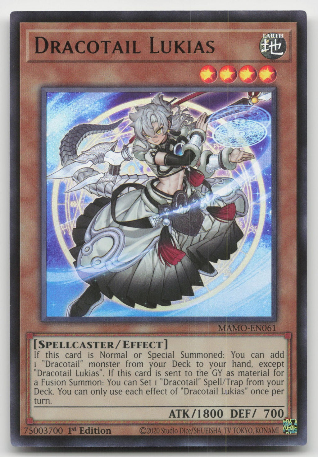 Dracotail Lukias 1st Edition Ultra Rare Magnificent Monsters MAMO-EN061 NM