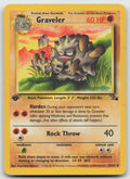 Graveler Uncommon 1st Edition Fossil 37/62 HP