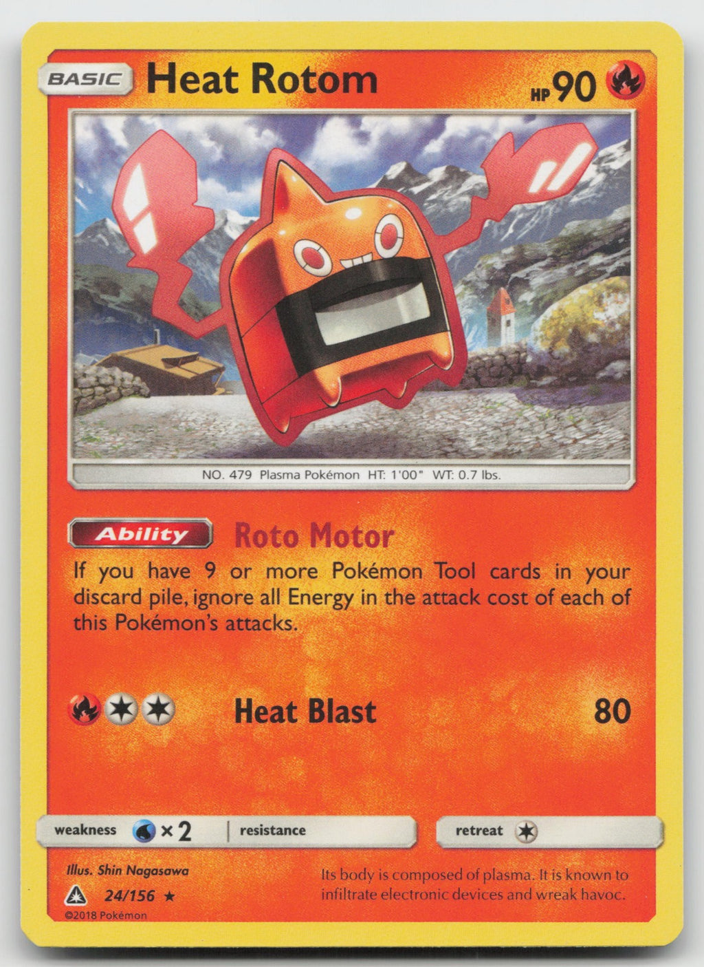 Heat Rotom Rare SM - Ultra Prism 24/156 LP