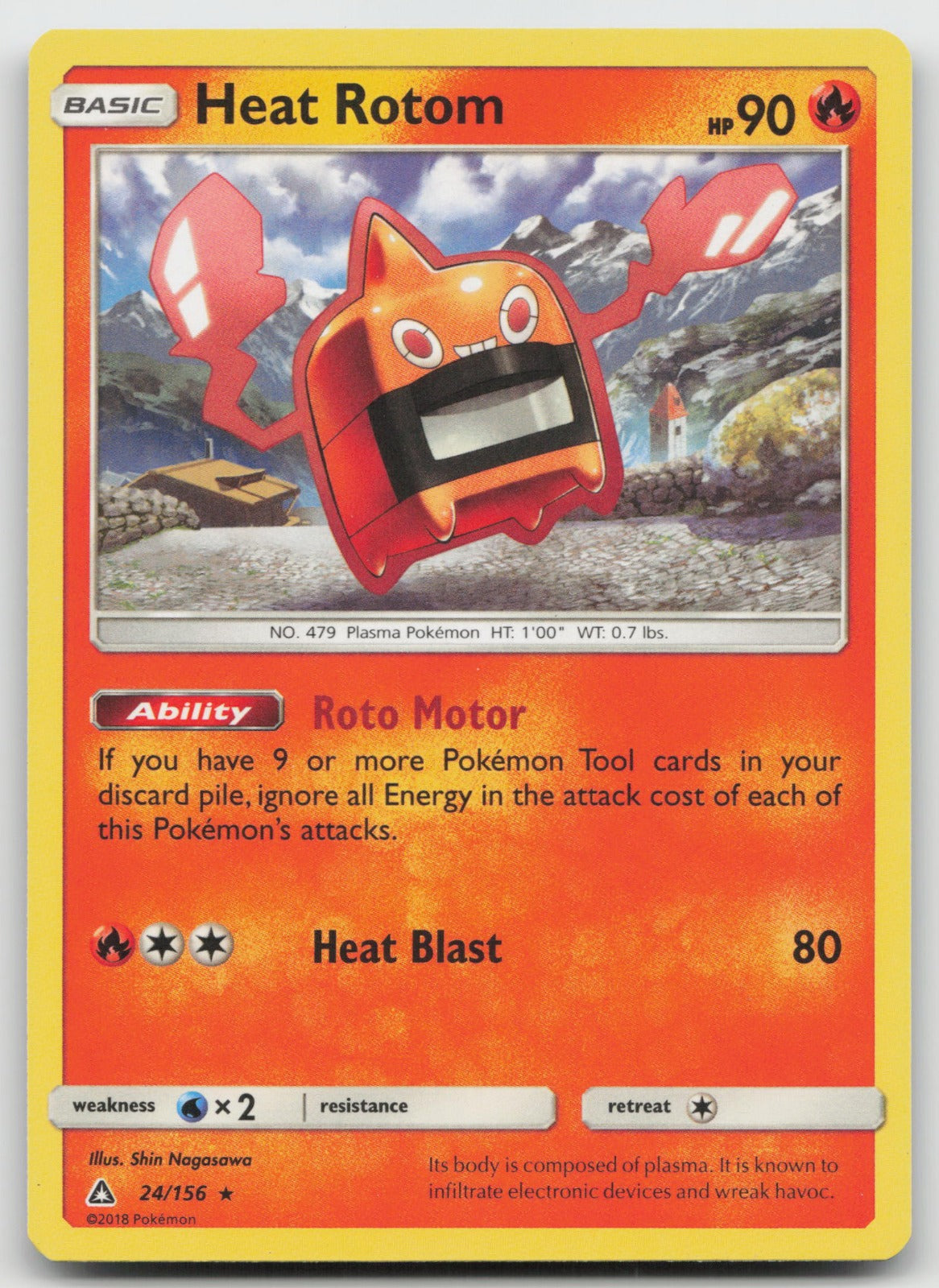Heat Rotom Rare SM - Ultra Prism 24/156 LP