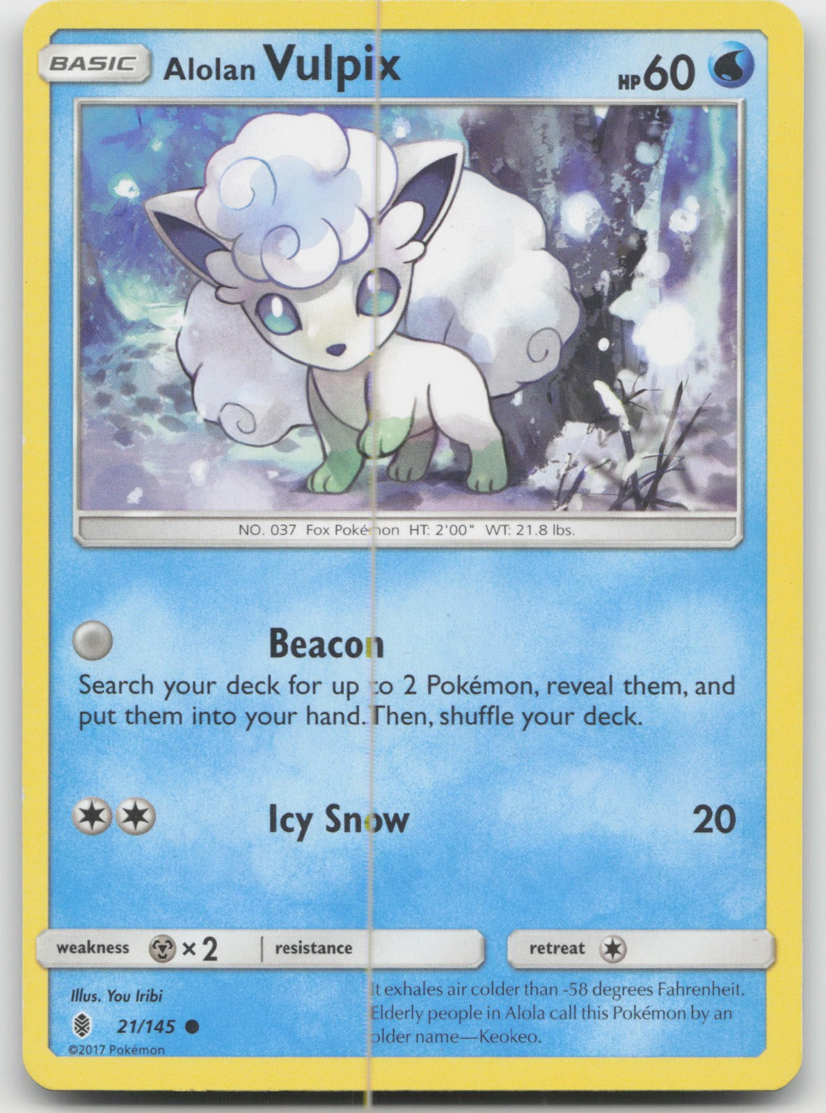 Alolan Vulpix Common SM - Guardians Rising 21/145 LP