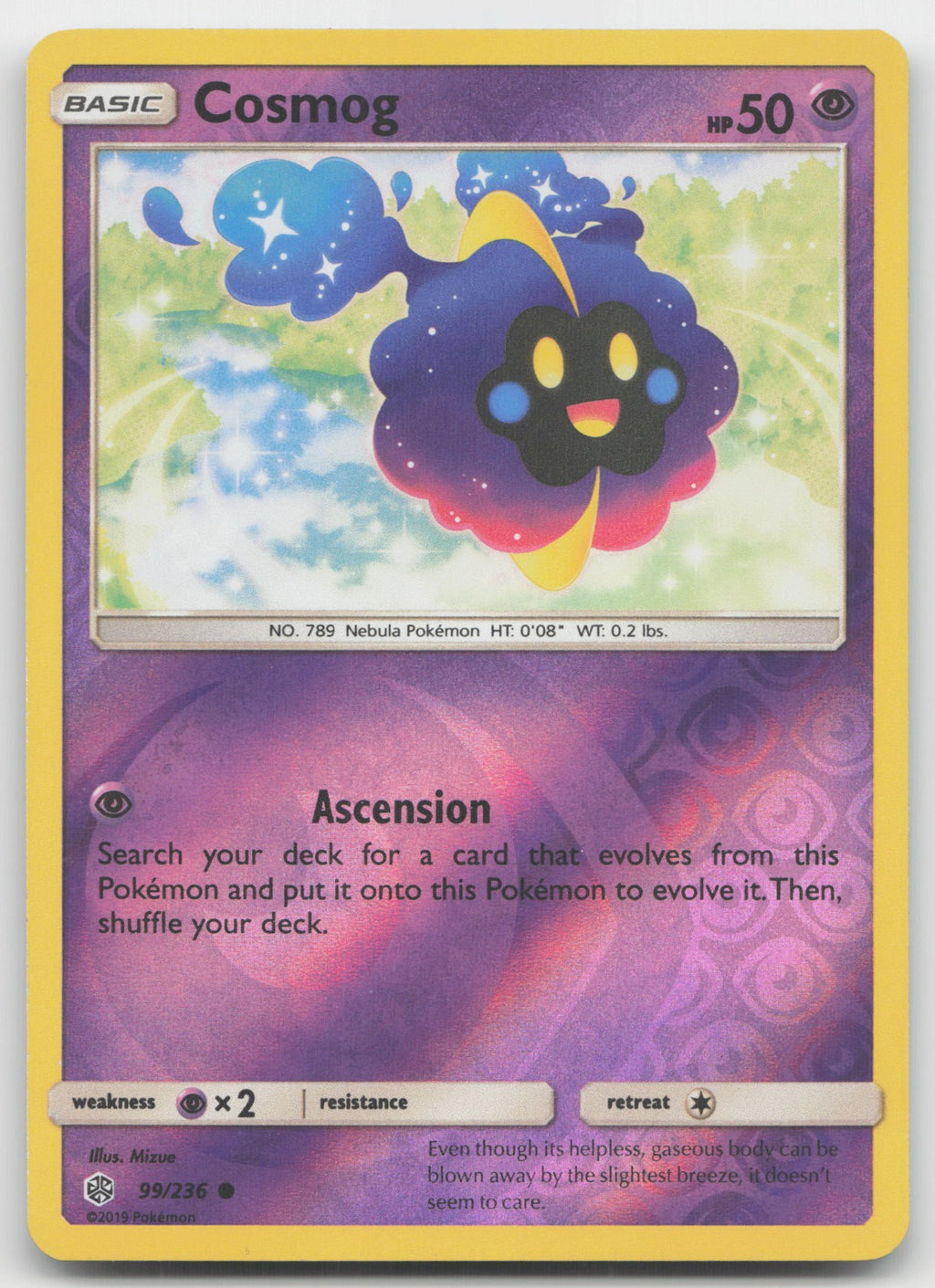 Cosmog Reverse Holo Common SM - Cosmic Eclipse 99/236 NM