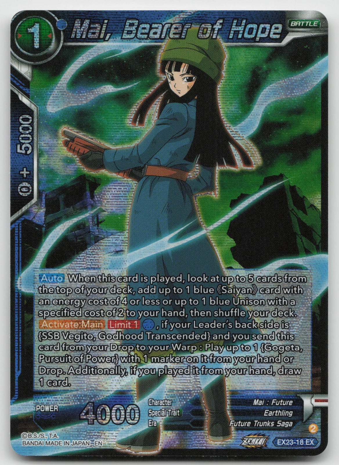 Mai, Bearer of Hope Expansion Rare Foil 2023 EX23-18 NM