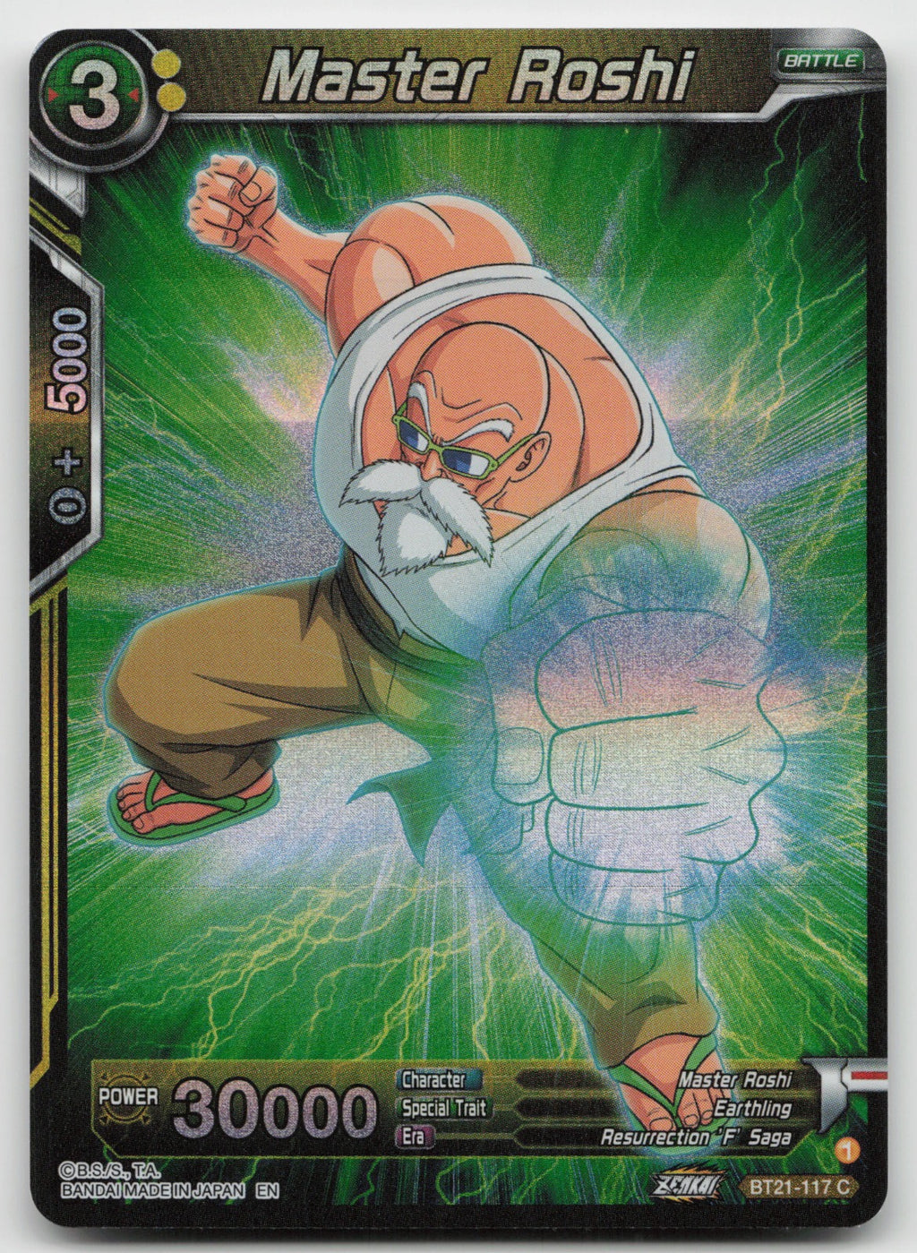 Master Roshi Common Foil Wild Resurgence BT21-117 NM