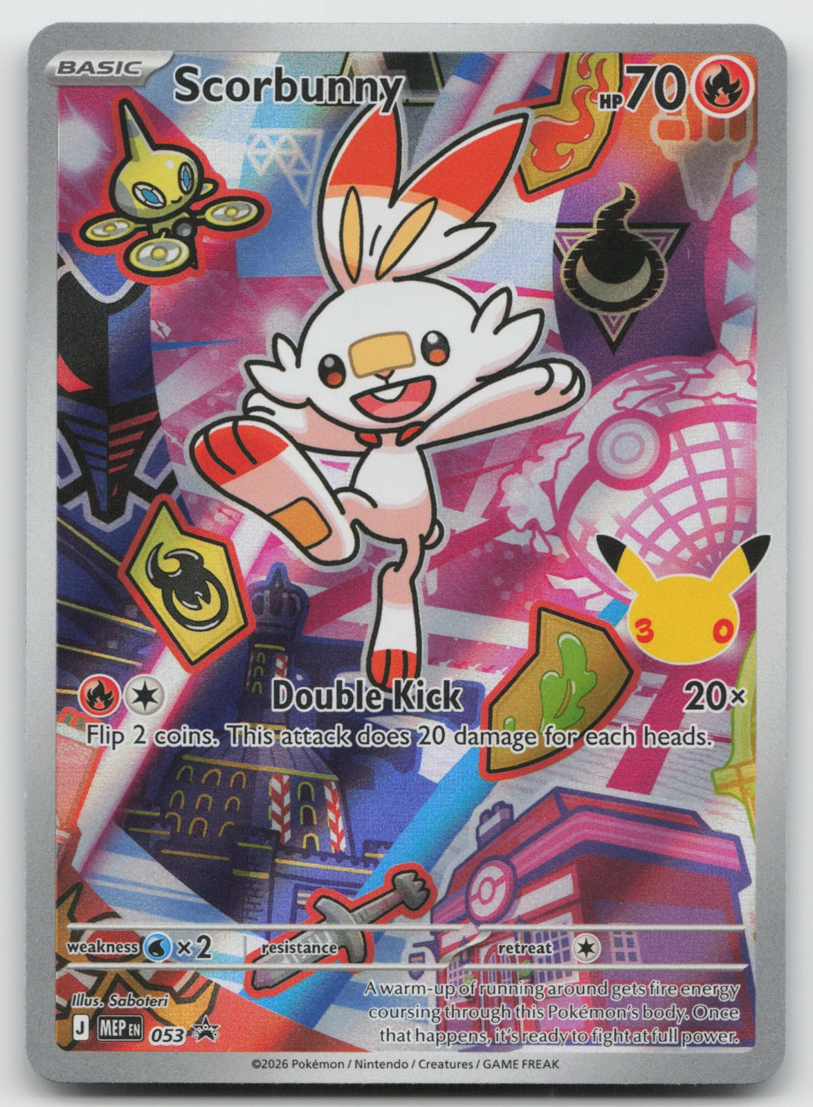 Scorbunny Holo ME: Mega Evolution Promo MEP053 NM
