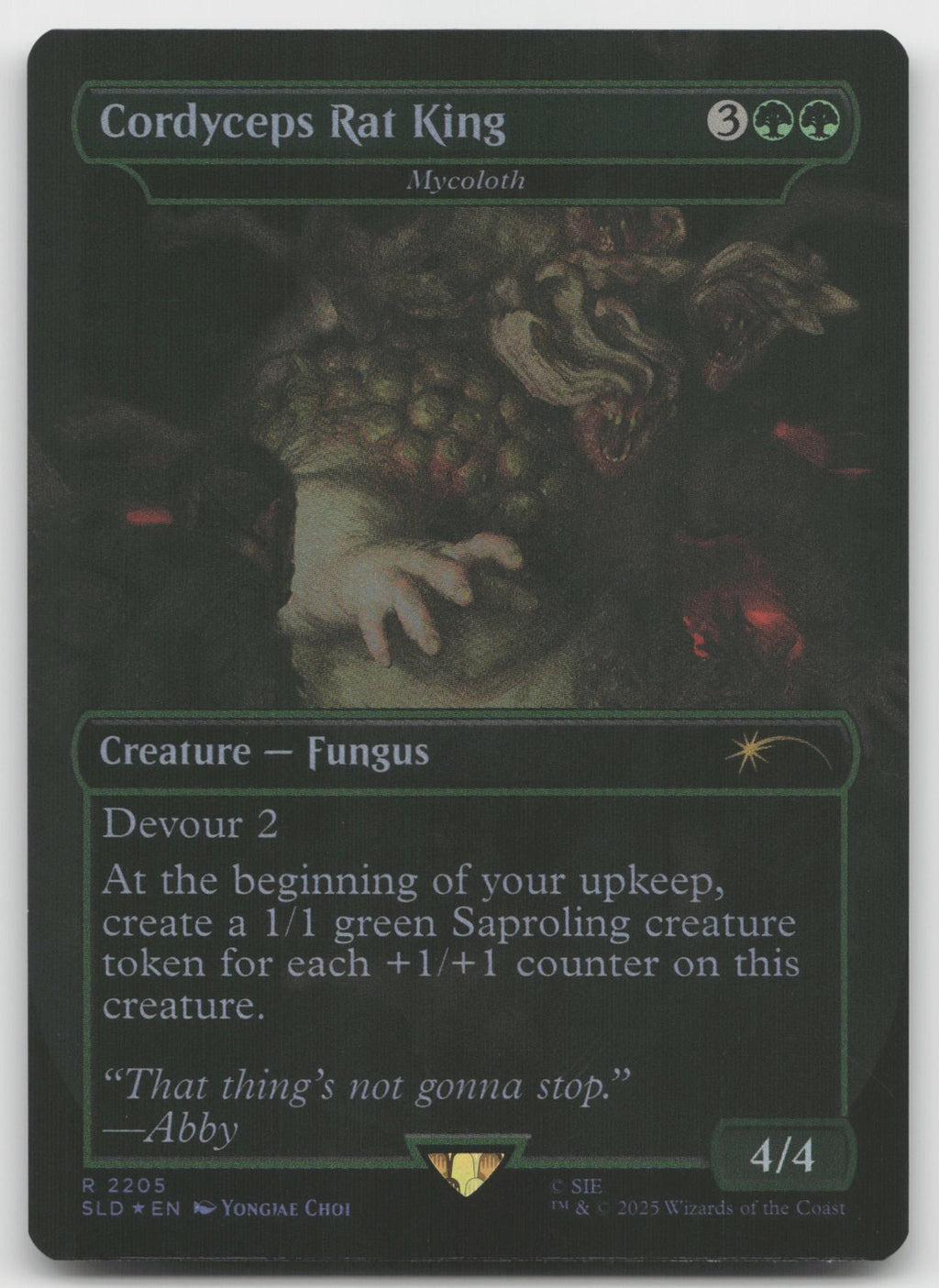 Cordyceps Rat King - Mycoloth (Rainbow Foil) R Secret Lair Drop Series 2205 NM