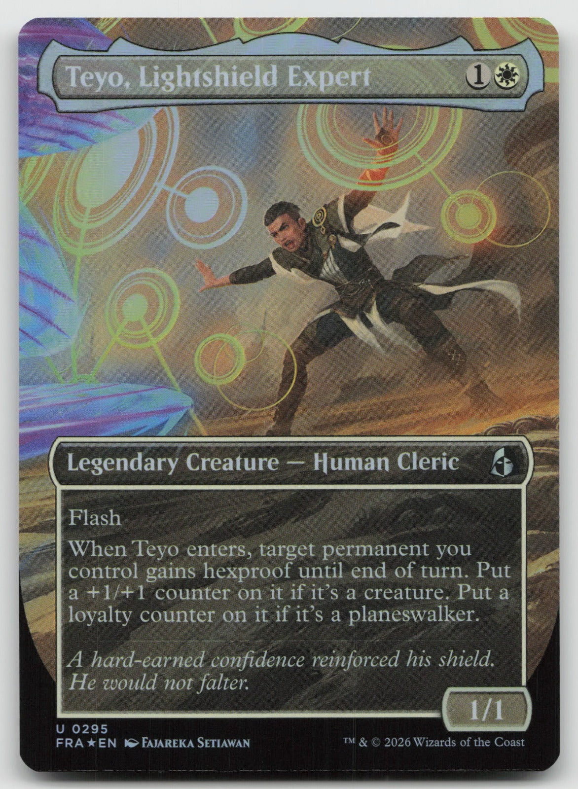 Teyo, Lightshield Expert (Borderless) U Foil Reality Fracture 295 NM