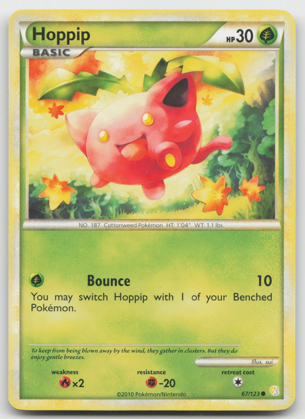 Hoppip Common HeartGold SoulSilver 67/123 LP